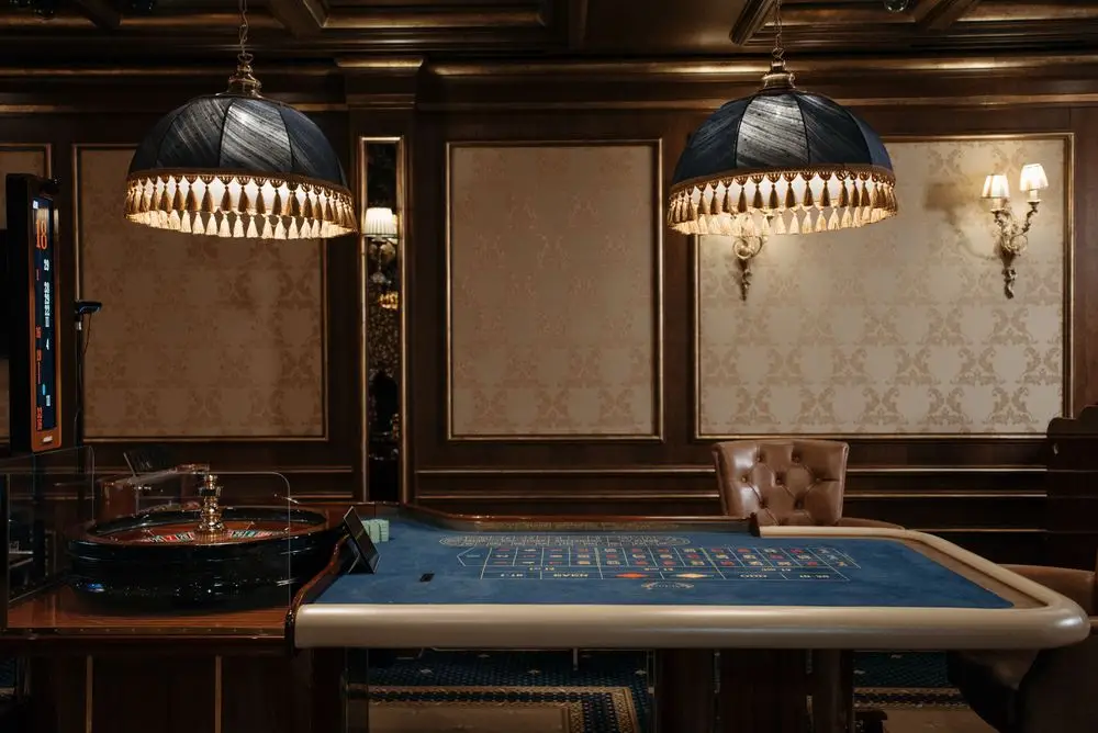 Imperial Casino Suite interior with bespoke silk linens